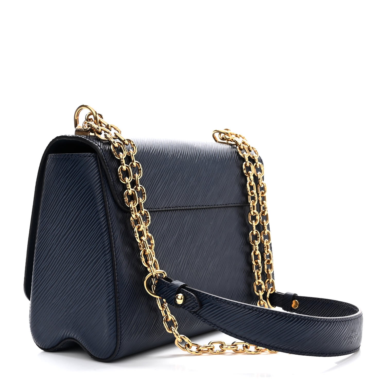 Louis Vuitton Epi Twist Shoulder Bag MM Indigo 2 of 9