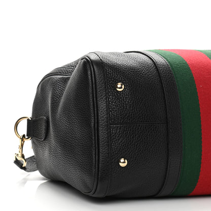 Gucci Calfskin Vintage Web Medium Boston Black 9 of 11