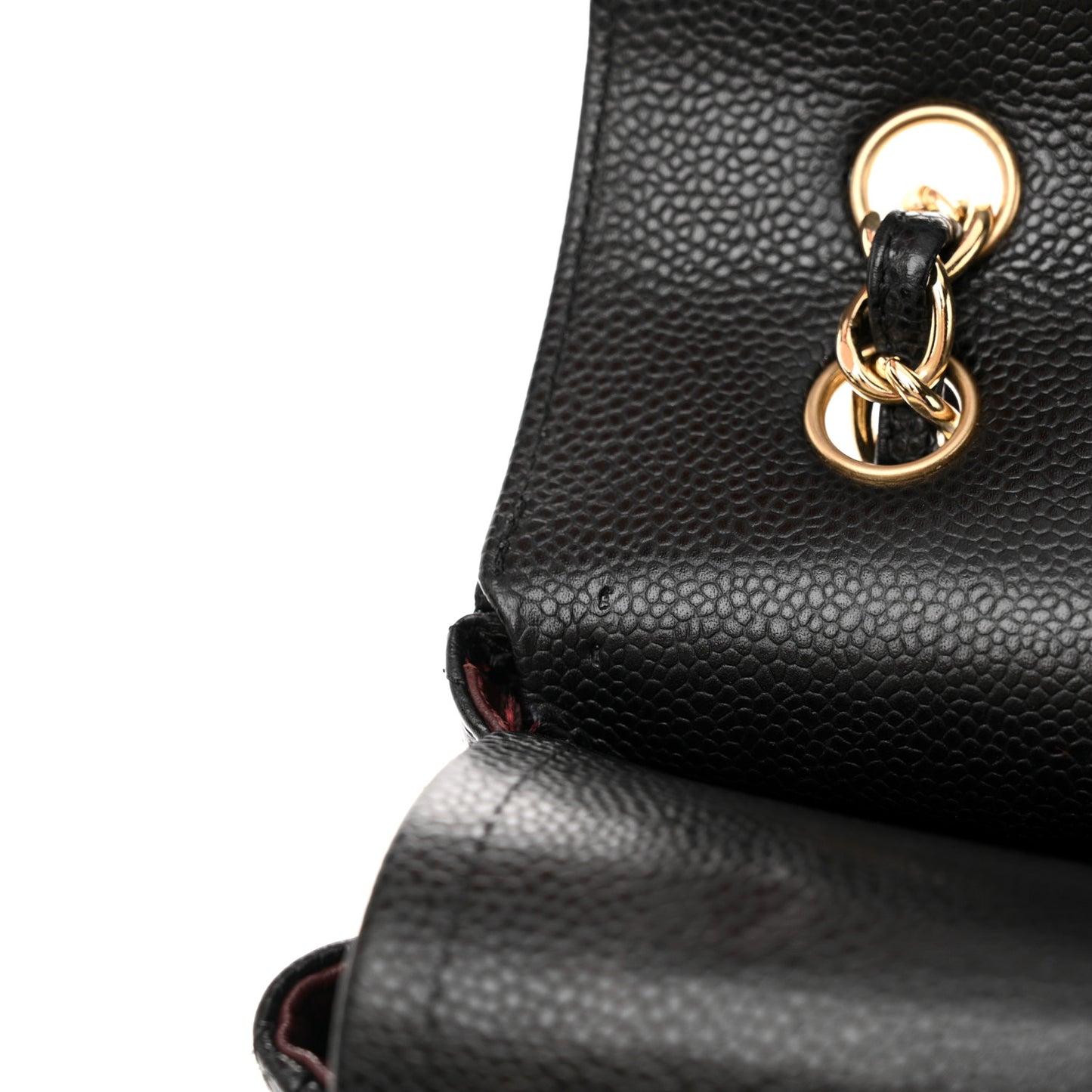 Caviar Quilted Maxi Double Flap Black