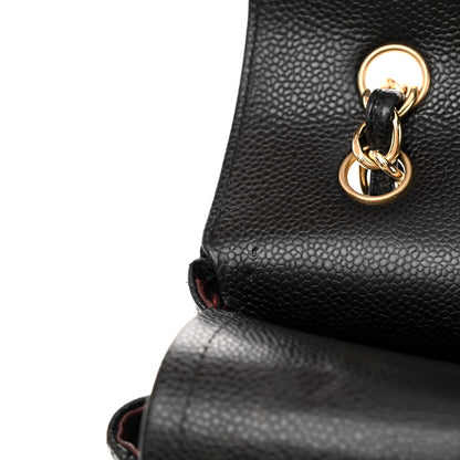 Chanel Caviar Quilted Maxi Double Flap Black 18 of 22