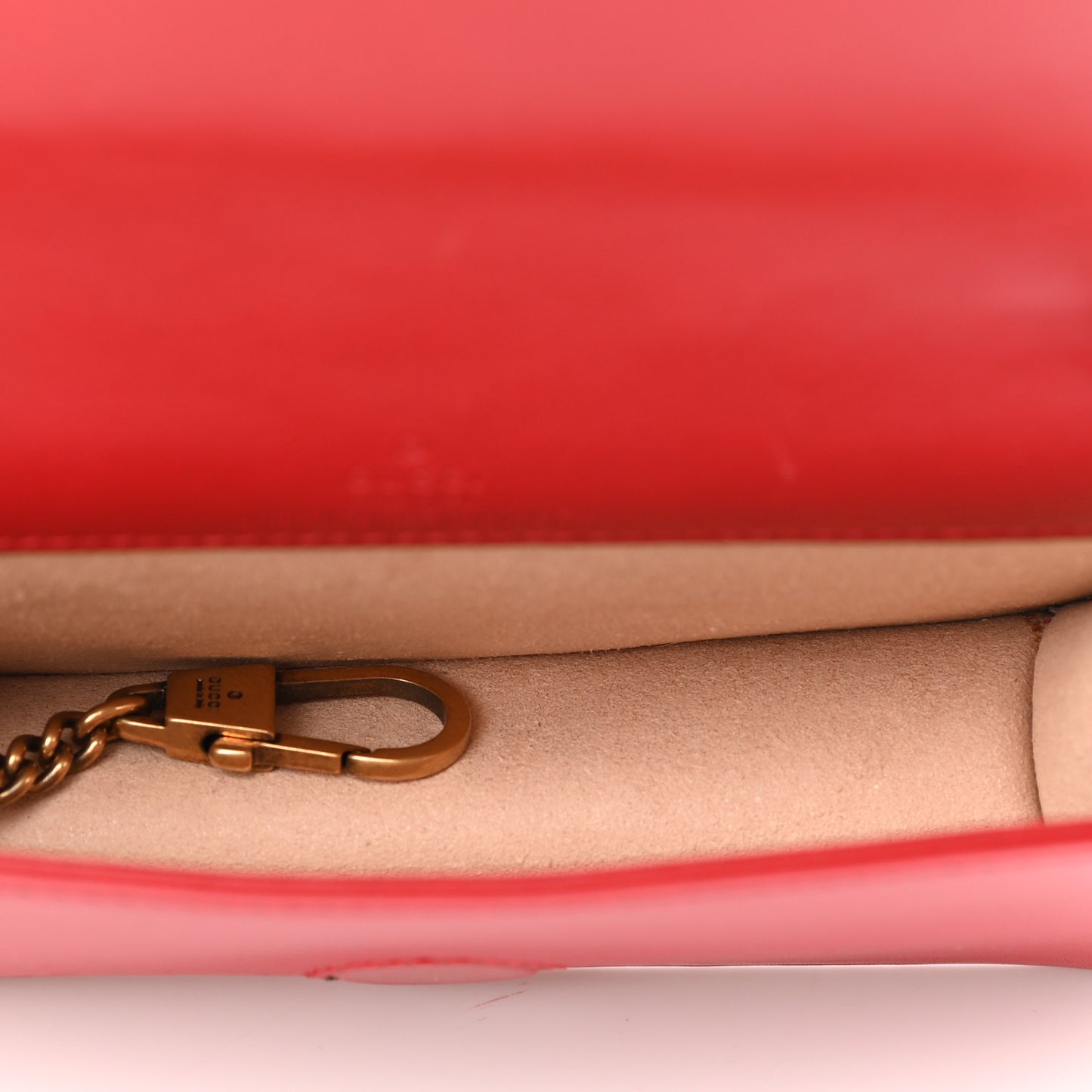 Calfskin Matelasse GG Marmont Mini Bag Hibiscus Red