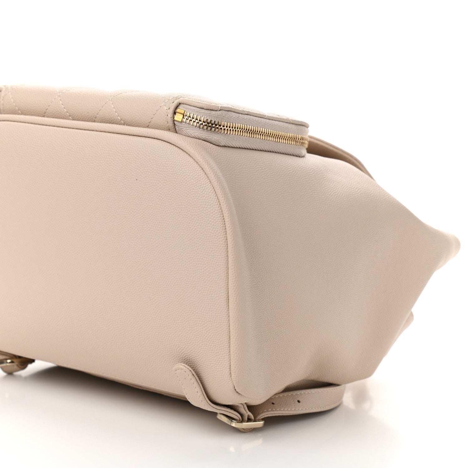 Chanel Caviar Quilted Business Affinity Backpack Beige 10 of 11