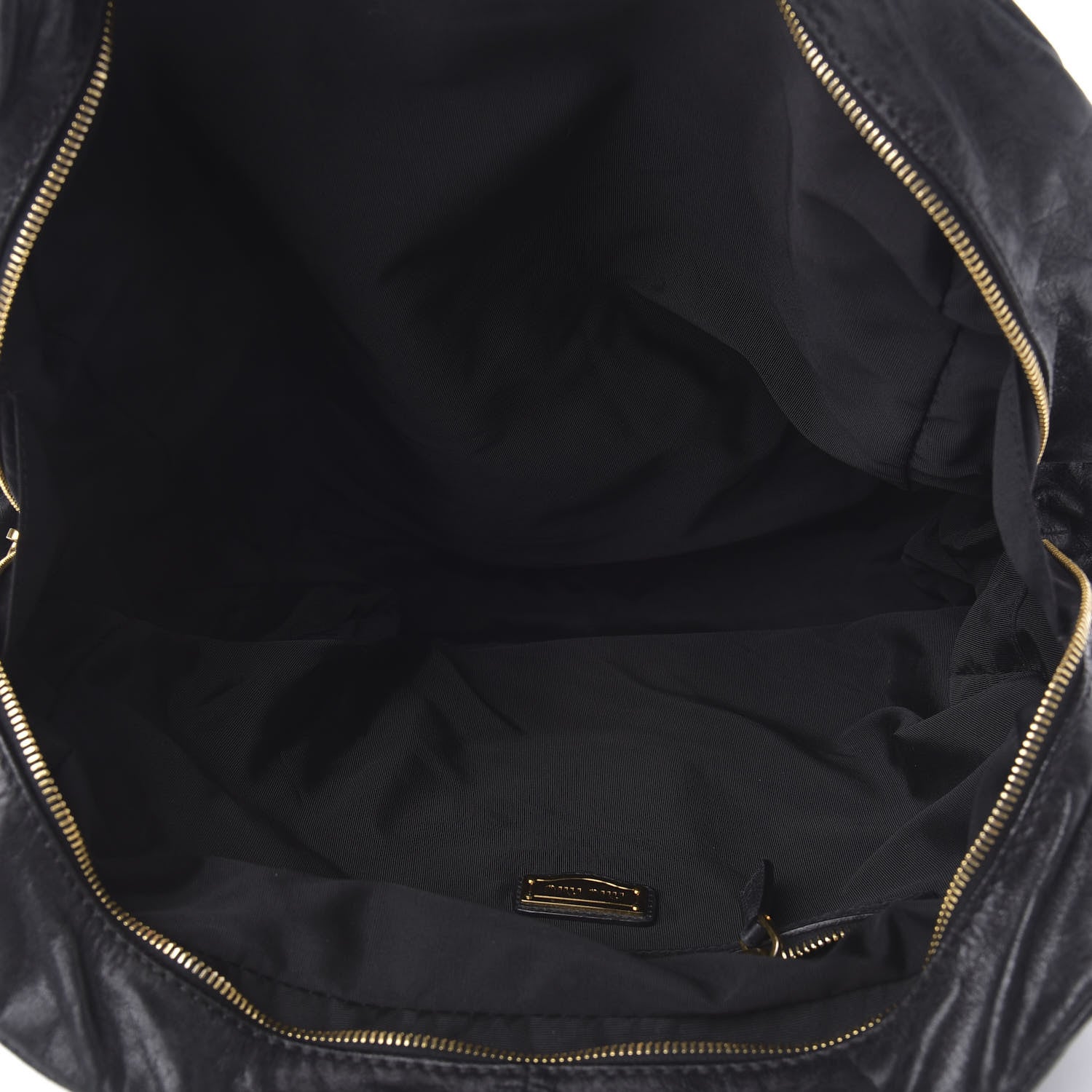 Miu Miu Vitello Vintage Tote Black 5 of 10