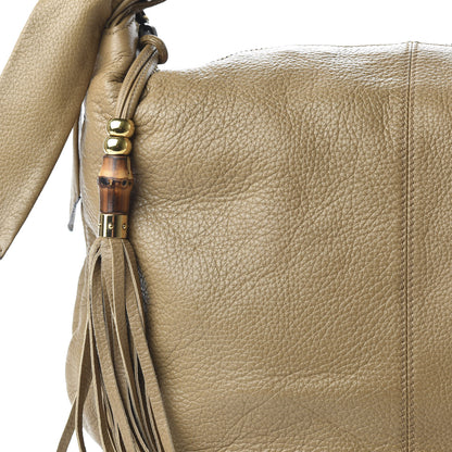 Gucci Pebbled Calfskin Medium Jungle Hobo Beige 10 of 11