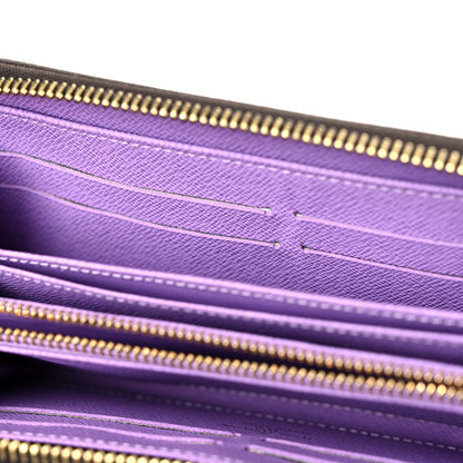 Louis Vuitton Damier Ebene Illustre Zippy Wallet Violet 8 of 9