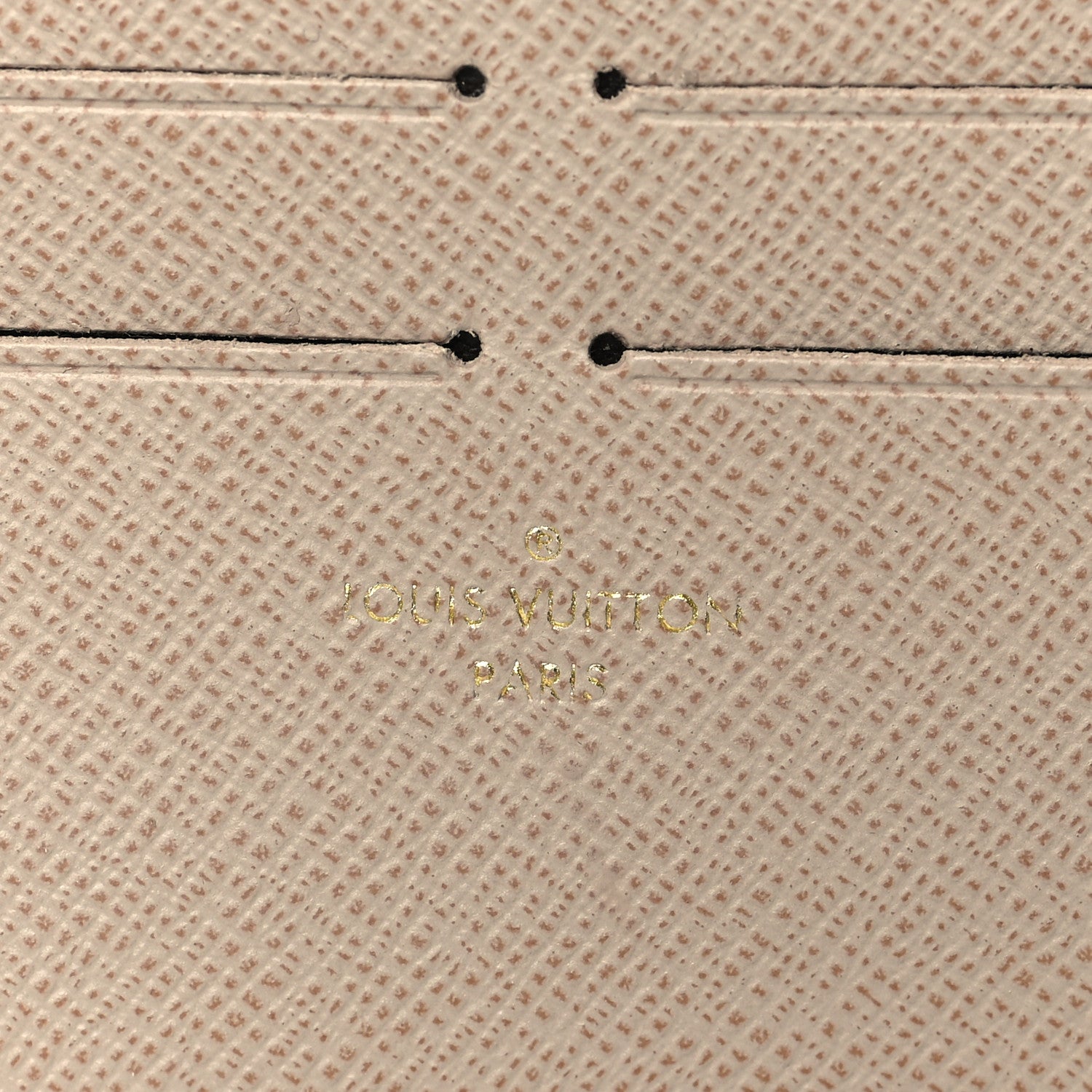 Louis Vuitton Calfskin Felicie Chain Wallet Card Holder Insert Tourterelle 6 of 6
