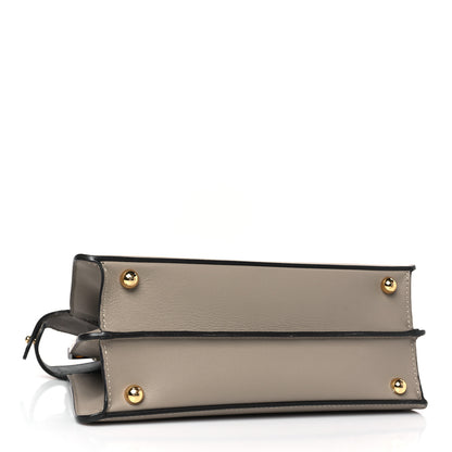 Fendi Vitello Seta Shiny Nappa Plexiglass Bi-Color Small Peekaboo I SEE U Satchel Tartaruga Black 4 of 9