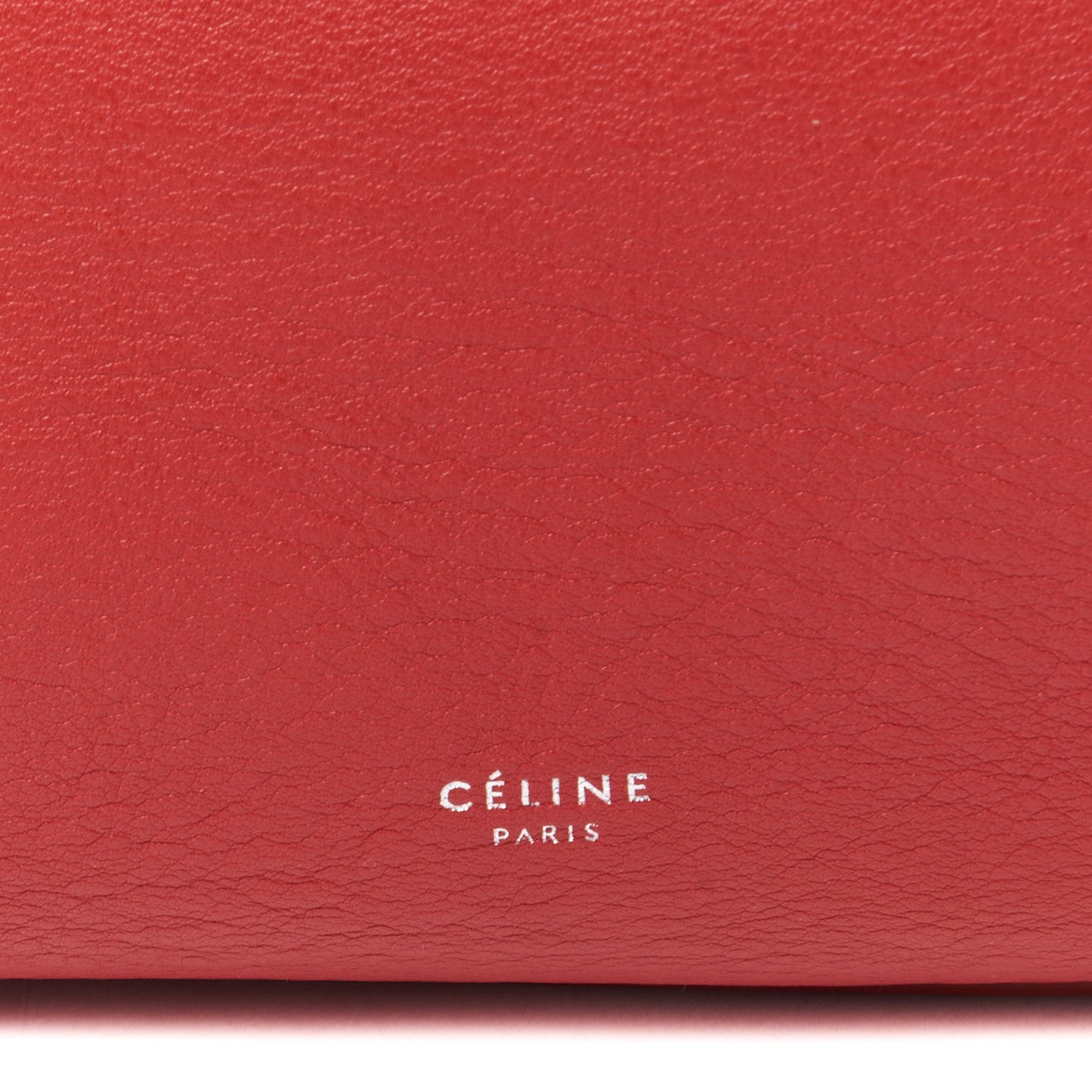 Supple Grained Calfskin Medium Big Bag Red