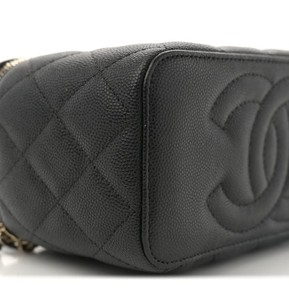 Chanel Caviar Quilted Small Vanity Case With Chain Black 9 of 12