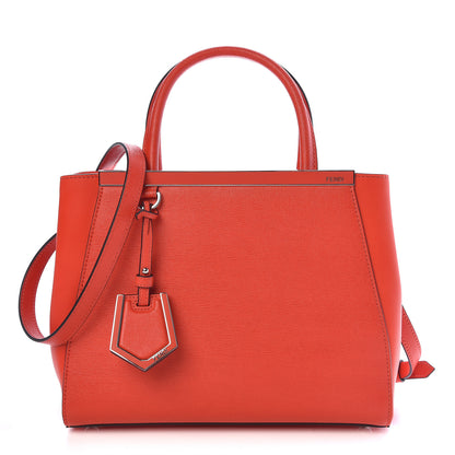 Fendi Vitello Elite Petite 2Jours Tote Papavero 1 of 10