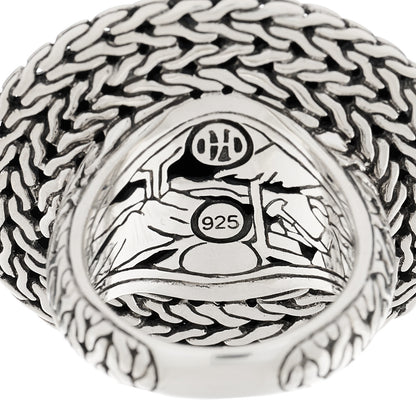 John Hardy Sterling Silver Palu Hammered Dome Ring 55 7.25 4 of 5