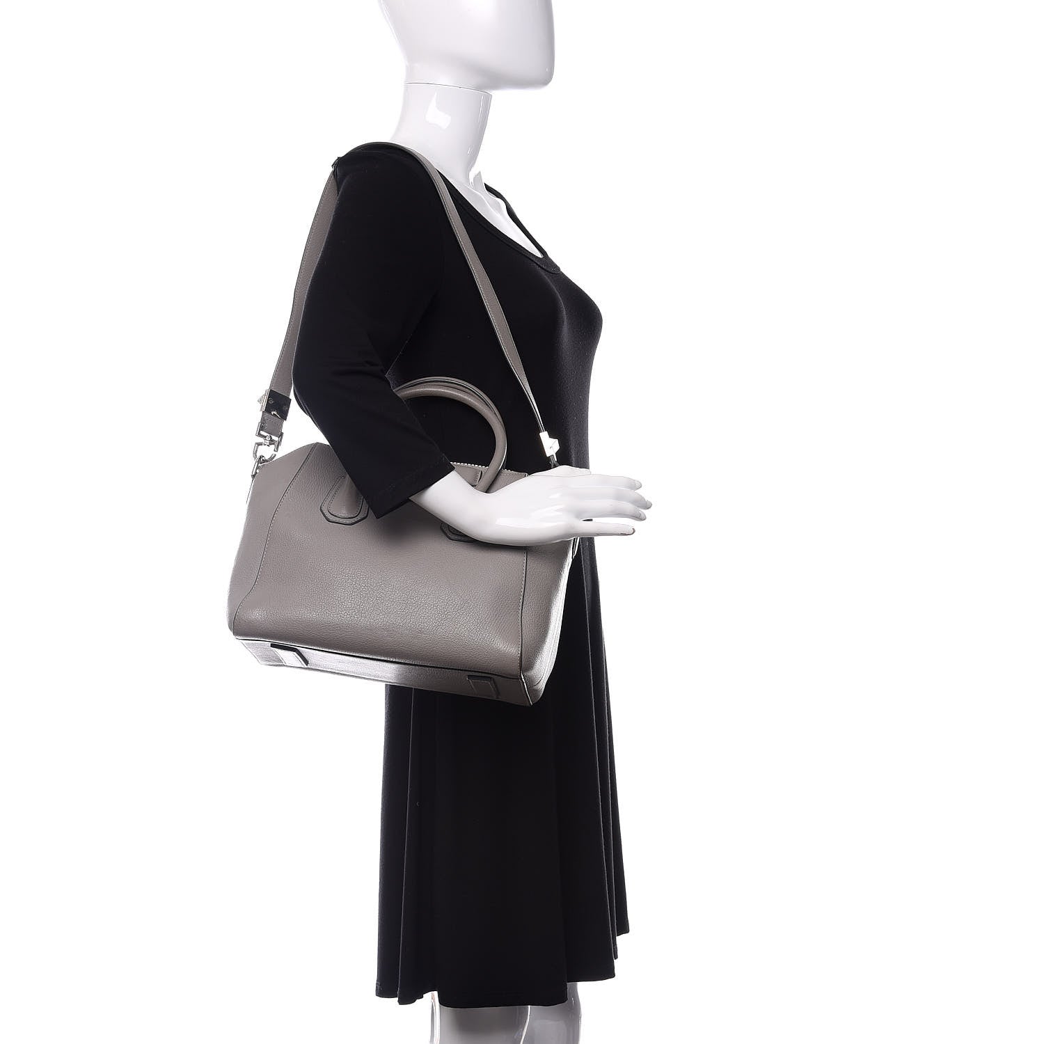 Givenchy Sugar Goatskin Small Antigona Pearl Grey 2 of 16
