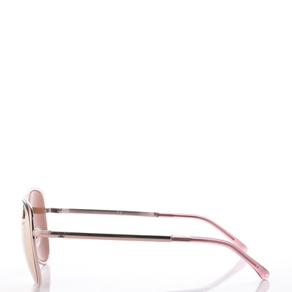 Chanel 18K Pilot Summer Sunglasses 4223 Pink Gold 3 of 8