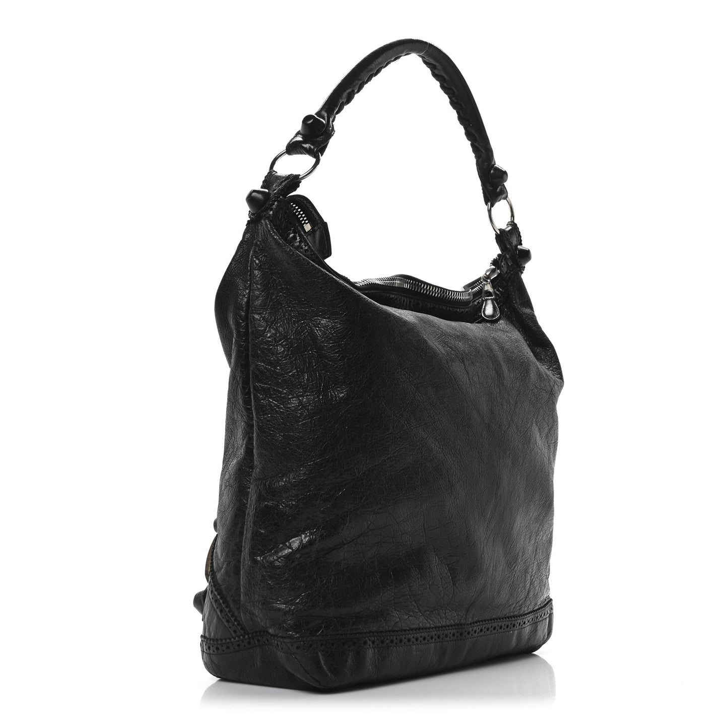 Agneau Giant Brogues Hardware Day Hobo Black