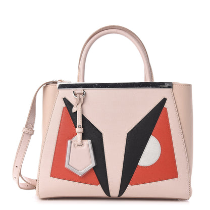 Fendi Vitello Elite Monster Petite 2Jours Tote Rosa Plaster 1 of 11