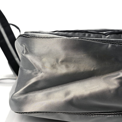 Chanel Metallic Nylon Sport CC Messenger Dark Silver 16 of 19