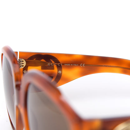 Gucci Acetate Oversized Interlocking GGG0151S Sunglasses Tortoise 6 of 8