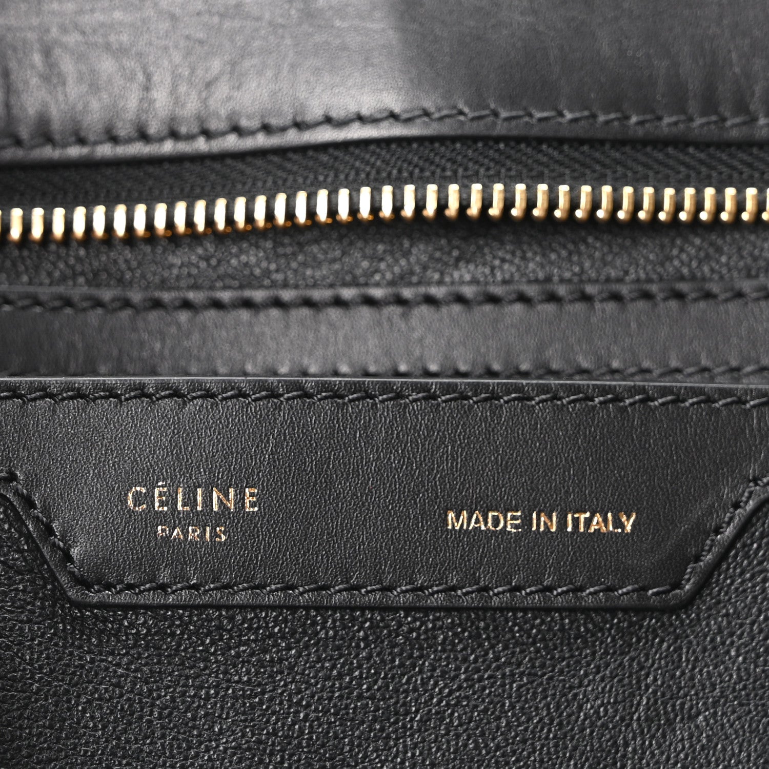 Celine Smooth Calfskin Suede Large Tri-Color Trapeze Brown Black 6 of 9