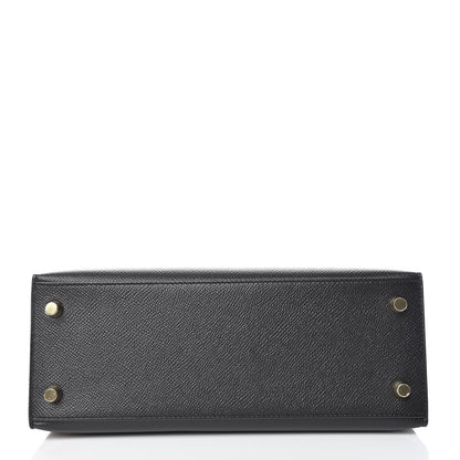Hermes Epsom Kelly Sellier 25 Black 7 of 40