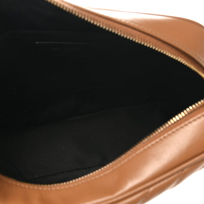 Saint Laurent Calfskin Matelasse Monogram Lou Camera Bag Cinnamon 5 of 10