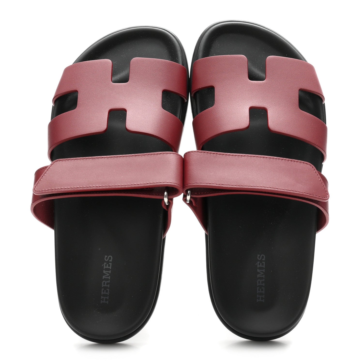 Hermes Calfskin Womens Chypre Sandals 36 Rouge H 2 of 9