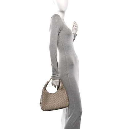 Bottega Veneta Nappa Intrecciato Small Campana Shoulder Bag Ecru 2 of 10