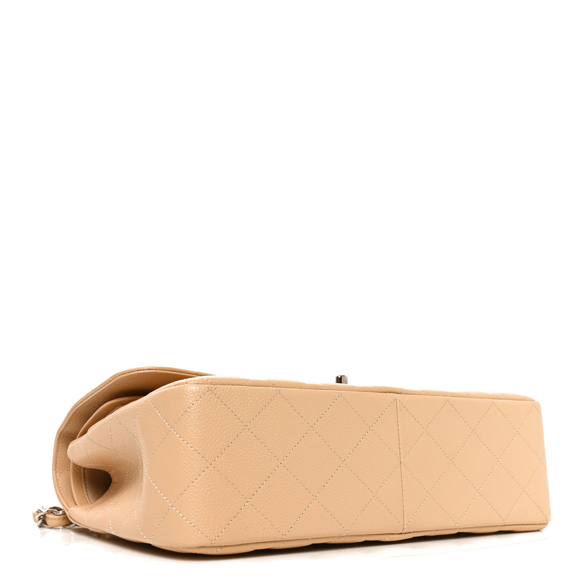 Chanel Caviar Quilted Jumbo Double Flap Beige Clair 4 of 11