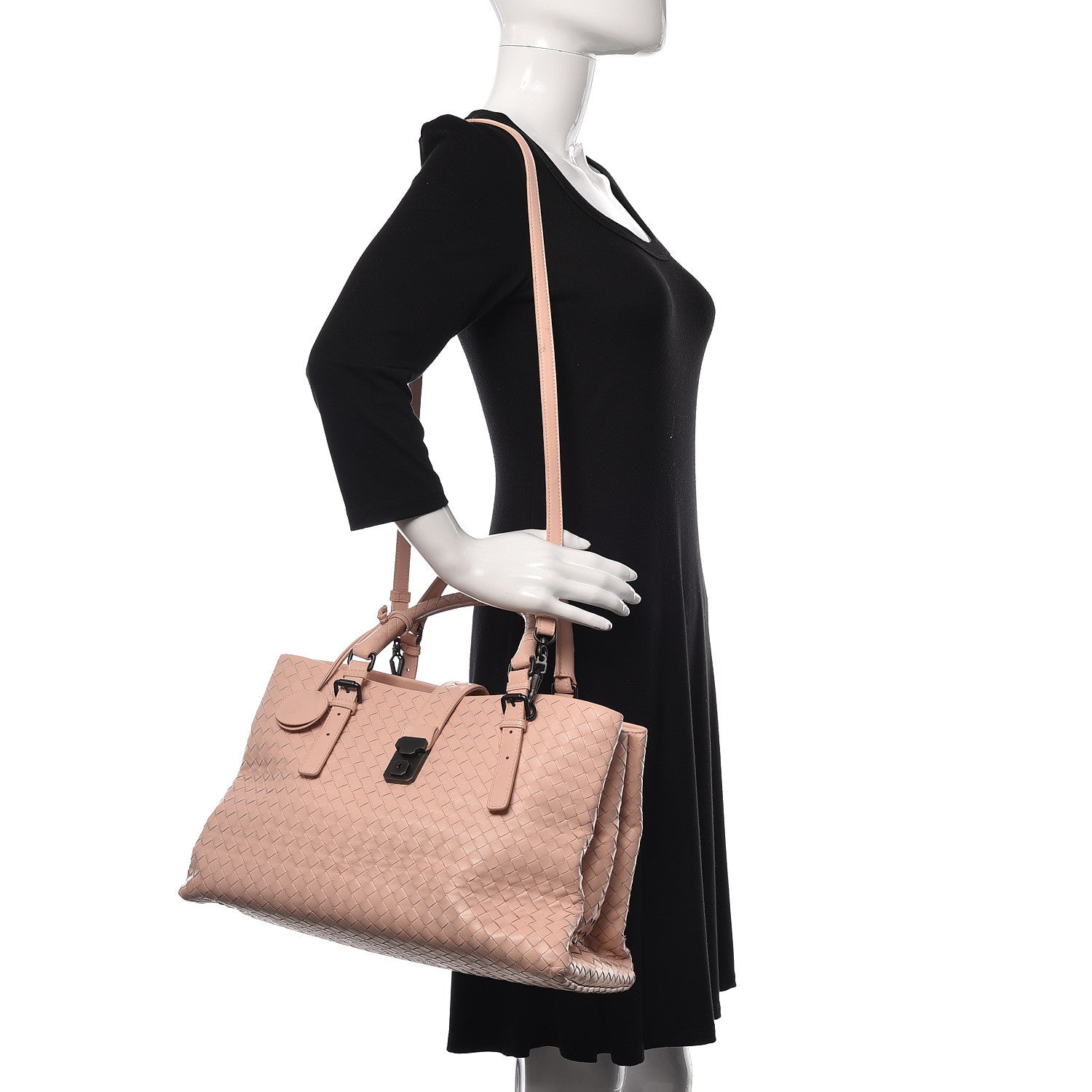 Bottega Veneta Nappa Intrecciato Medium Roma Tote Flamingo 2 of 29