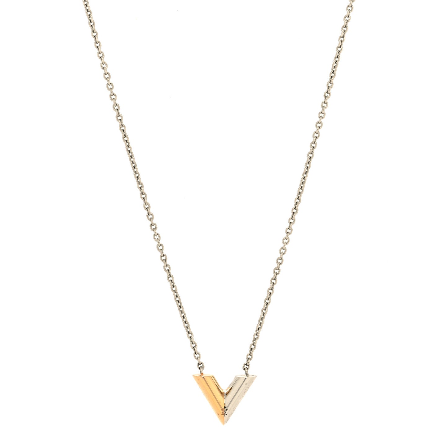 Essential V Necklace Silver