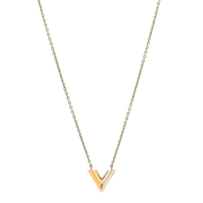 Louis Vuitton Essential V Necklace Silver 2 of 6