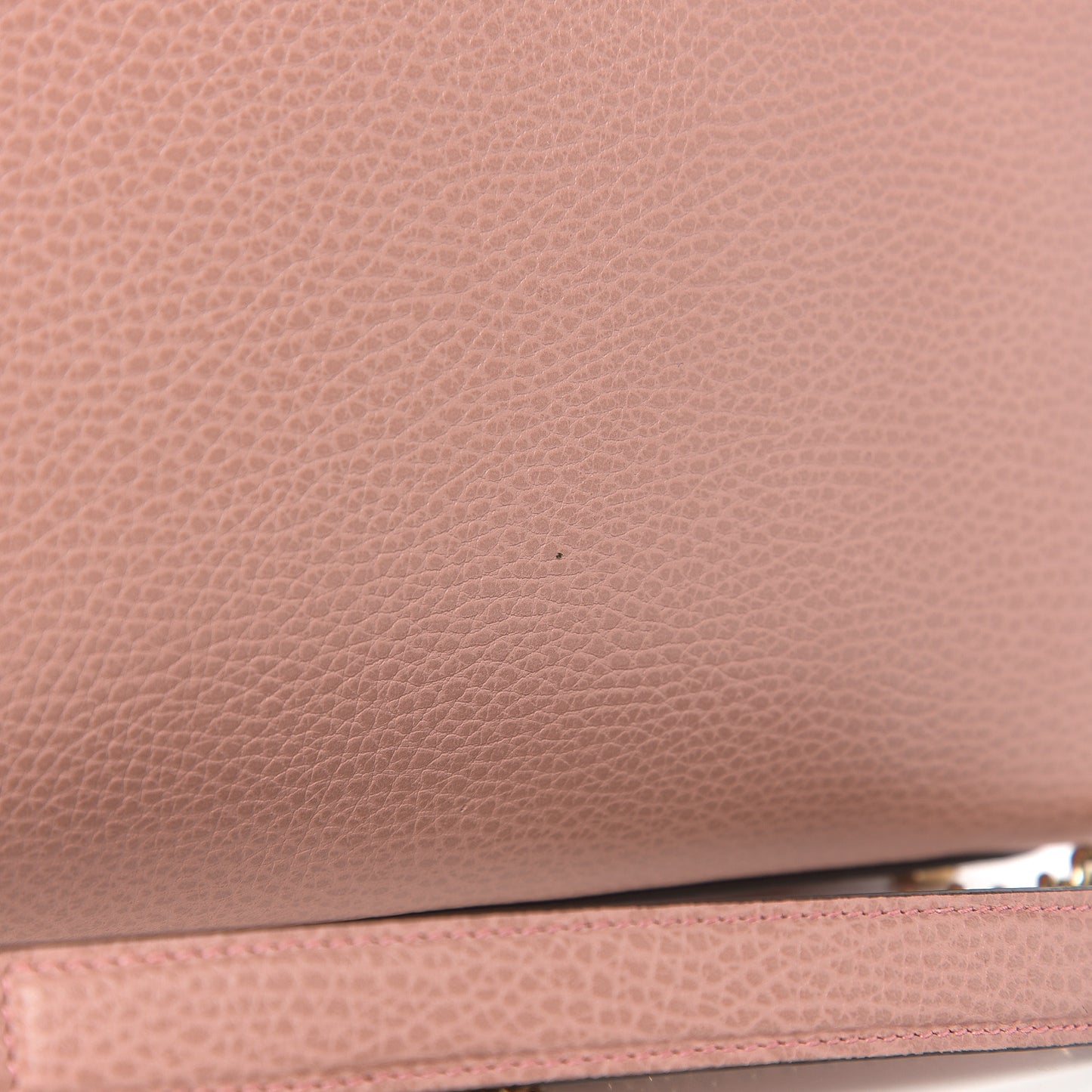 Dollar Calfskin Interlocking G Top Handle Shoulder Bag Soft Pink