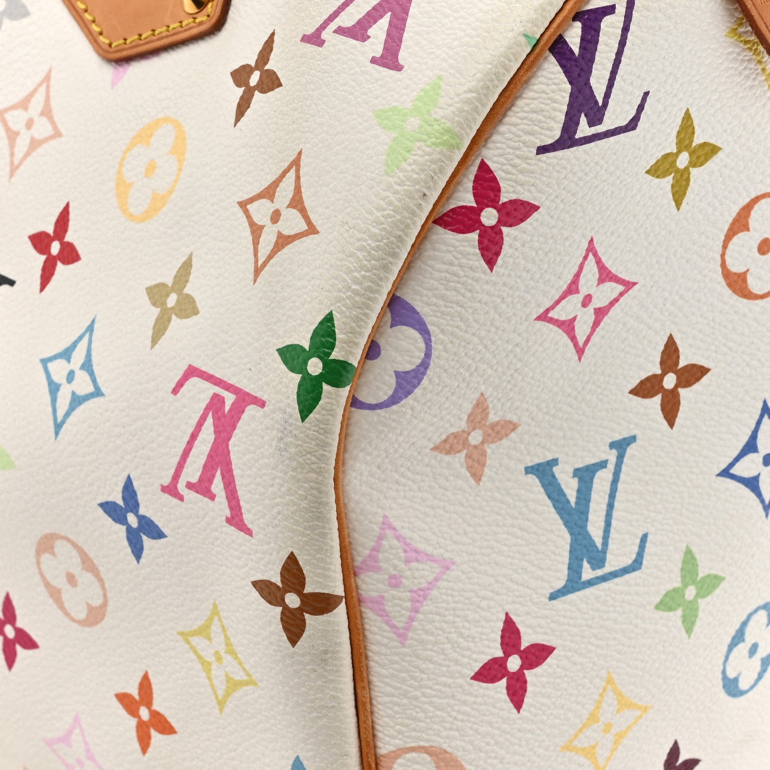 Louis Vuitton Monogram Multicolor Speedy 30 White 11 of 15