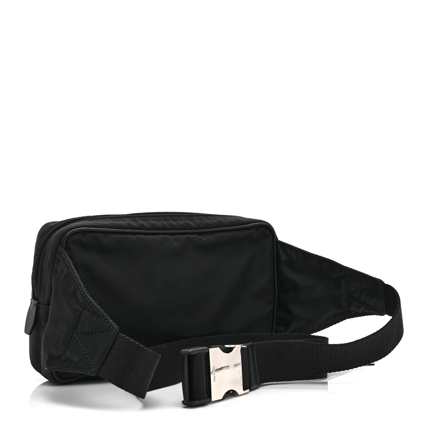 Re-Nylon Saffiano Belt Bag L Black