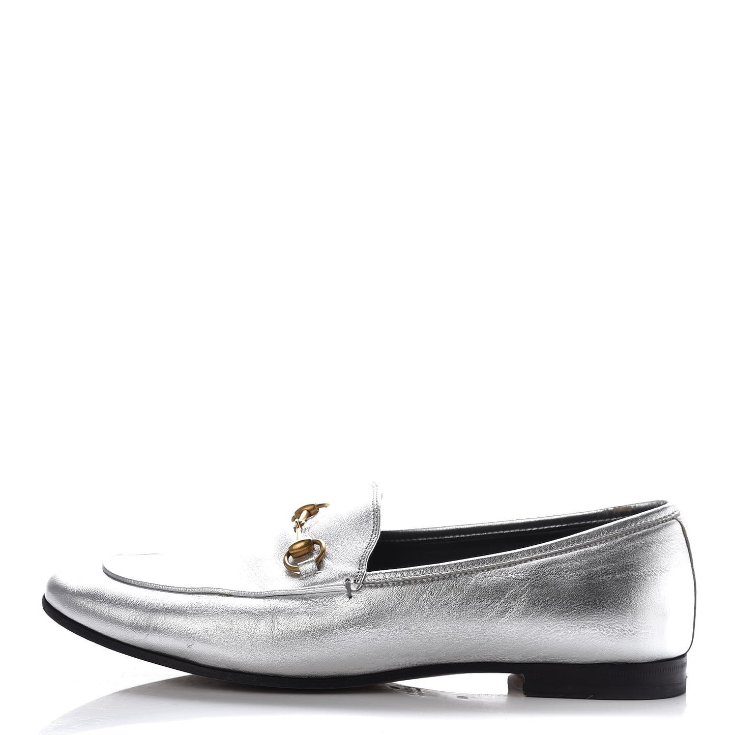 Metallic Nappa Womens Jordaan Loafers 40 Argento