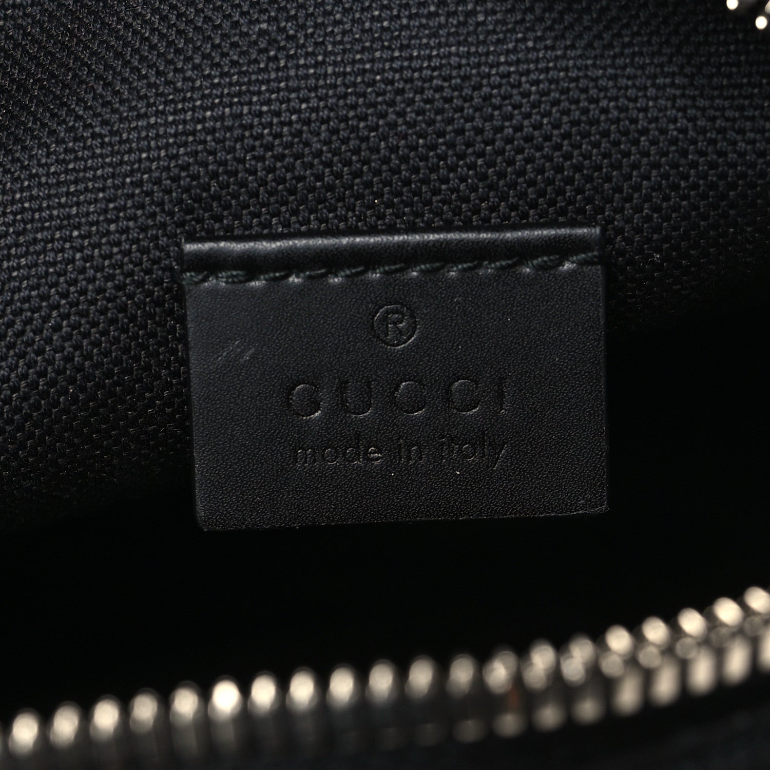 Gucci GG Supreme Monogram Appia Calfskin Web Small Camera Messenger Bag Black Grey 6 of 6