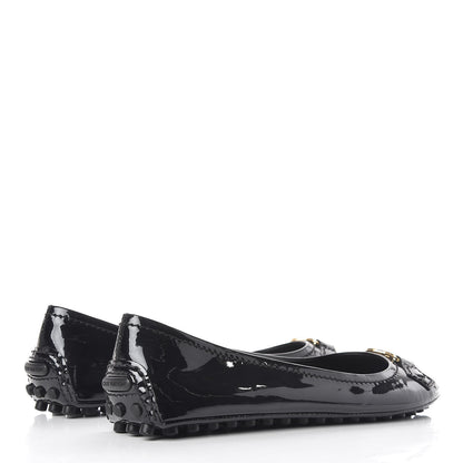 Louis Vuitton Patent Calfskin Oxford Ballerina Flats 38.5 Black 4 of 8