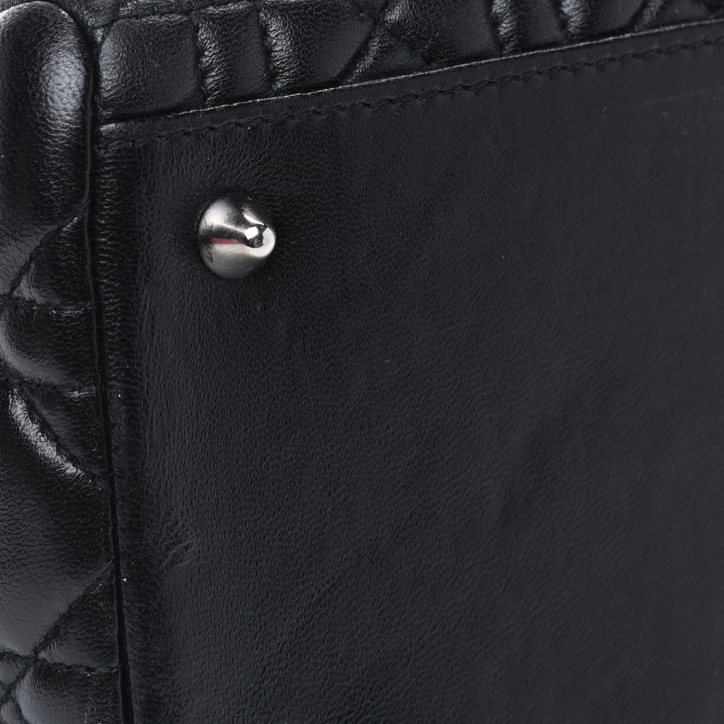 Lambskin Cannage Medium Lady Dior Black