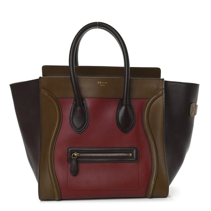 Celine Smooth Calfskin Mini Tri-Color Luggage Rust 1 of 11