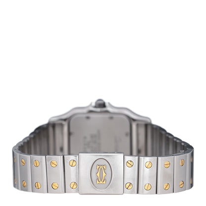 Cartier Stainless Steel 18K Yellow Gold 29mm Santos De Cartier Galbee Quartz Watch 4 of 5