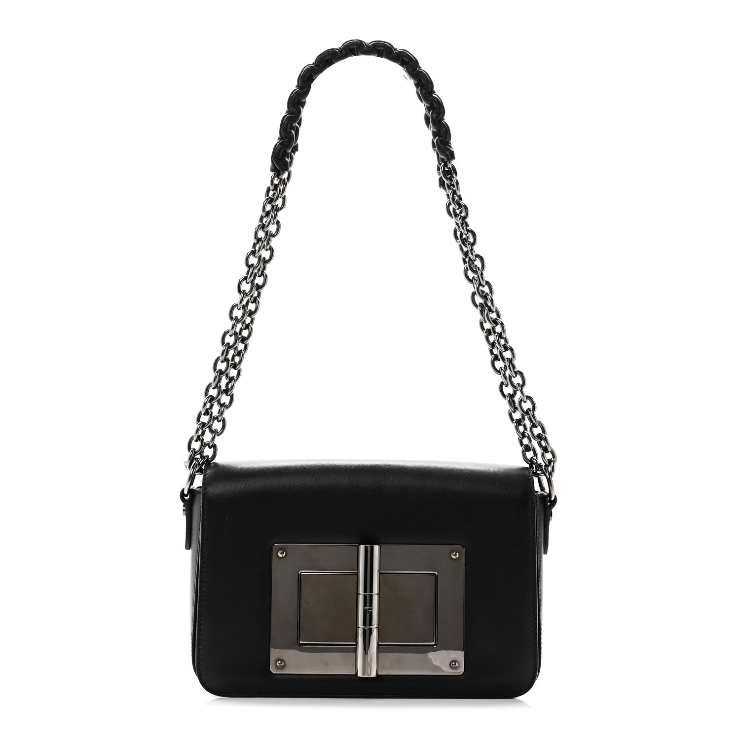 Tom Ford Calfskin Medium Natalia Chain Bag Black 1 of 9