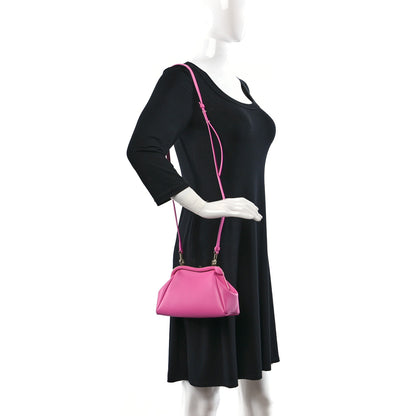 Bulgari Nappa Serpentine Clutch With Strap Pink 2 of 8