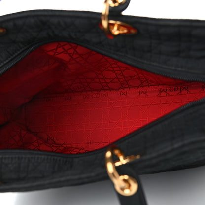Christian Dior Nylon Cannage Large Lady Dior Black 4 of 4