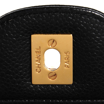 Chanel Caviar Quilted Jumbo Double Flap Black 5 of 9