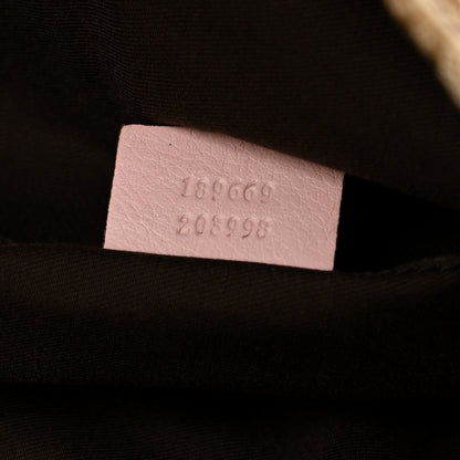 Gucci GG Monogram Medium Web Handle Vertical Tote Pink Blue 7 of 17