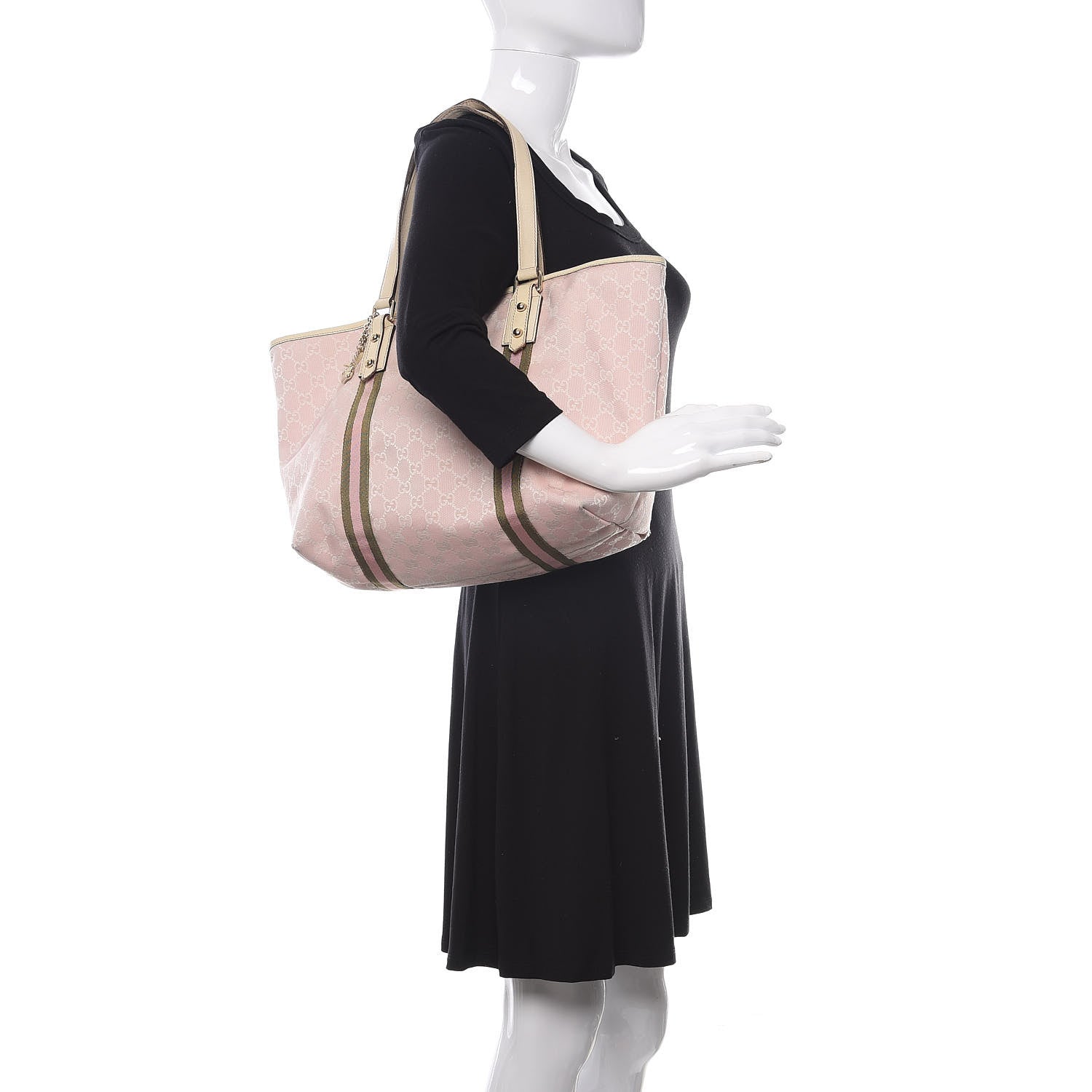 Gucci Monogram Large Jolicoeur Tote Pink 2 of 17
