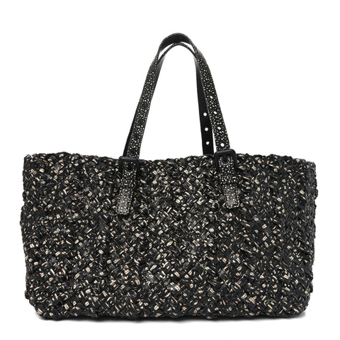 Nappa Nastri Medium Lido Tote Bag Tourmaline
