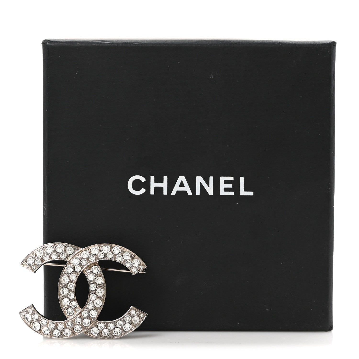 Chanel Crystal Palais Garnier CC Brooch Silver 6 of 6