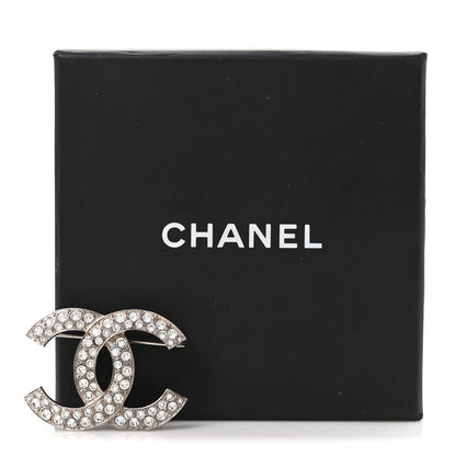 Chanel Crystal Palais Garnier CC Brooch Silver 6 of 6