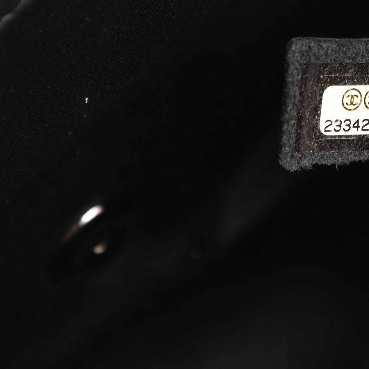Sequin Small Single Flap Blue Black