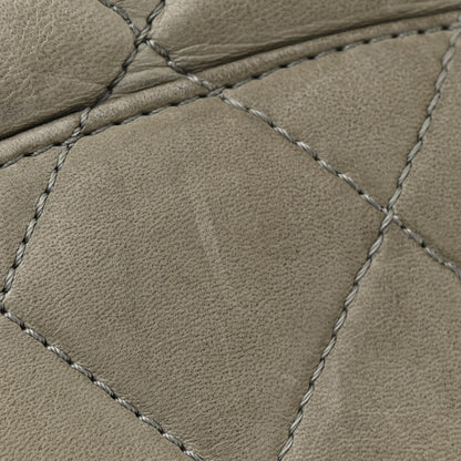Chanel Lambskin Maxi Quilted Chanel 3 Flap Bag Grey 14 of 25